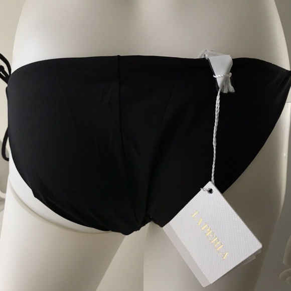 La Perla Bottom Bikini Swimsuit Black & Gold 10 - Picture 6 of 9